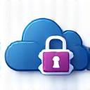 Icon representing data and cloud encryption